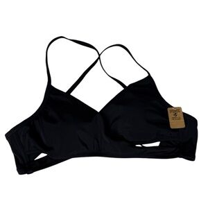 Pink Victoria Secret Black Strappy Bikini top